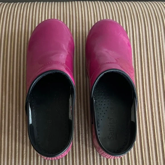 Sanita Pink Women's Clogs - Picture 3 of 6